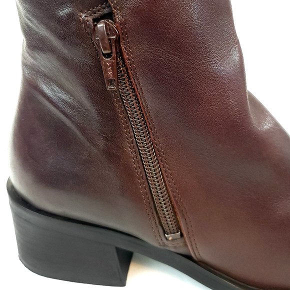 Naturalizer Brown Leather Ankle Boot Vintage 80s - Picture 10 of 13